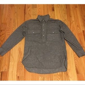 NSF grey half button down